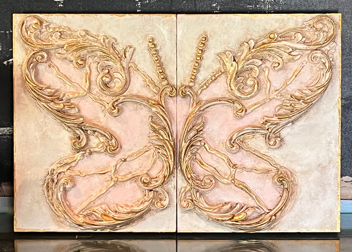 Golden Grace Butterfly Wall Art