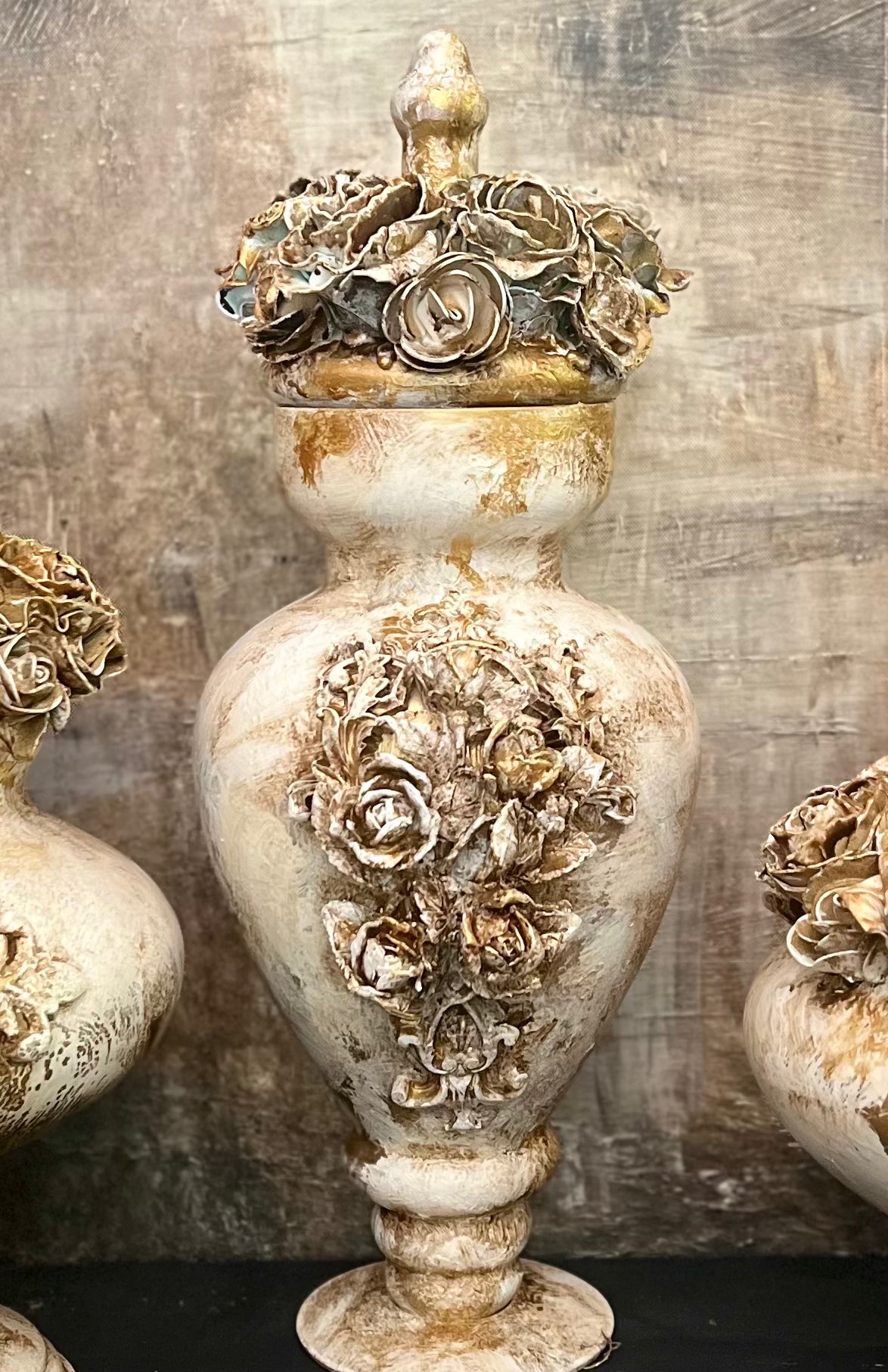 A Rose of Reverie Ornate Lidded Vessels