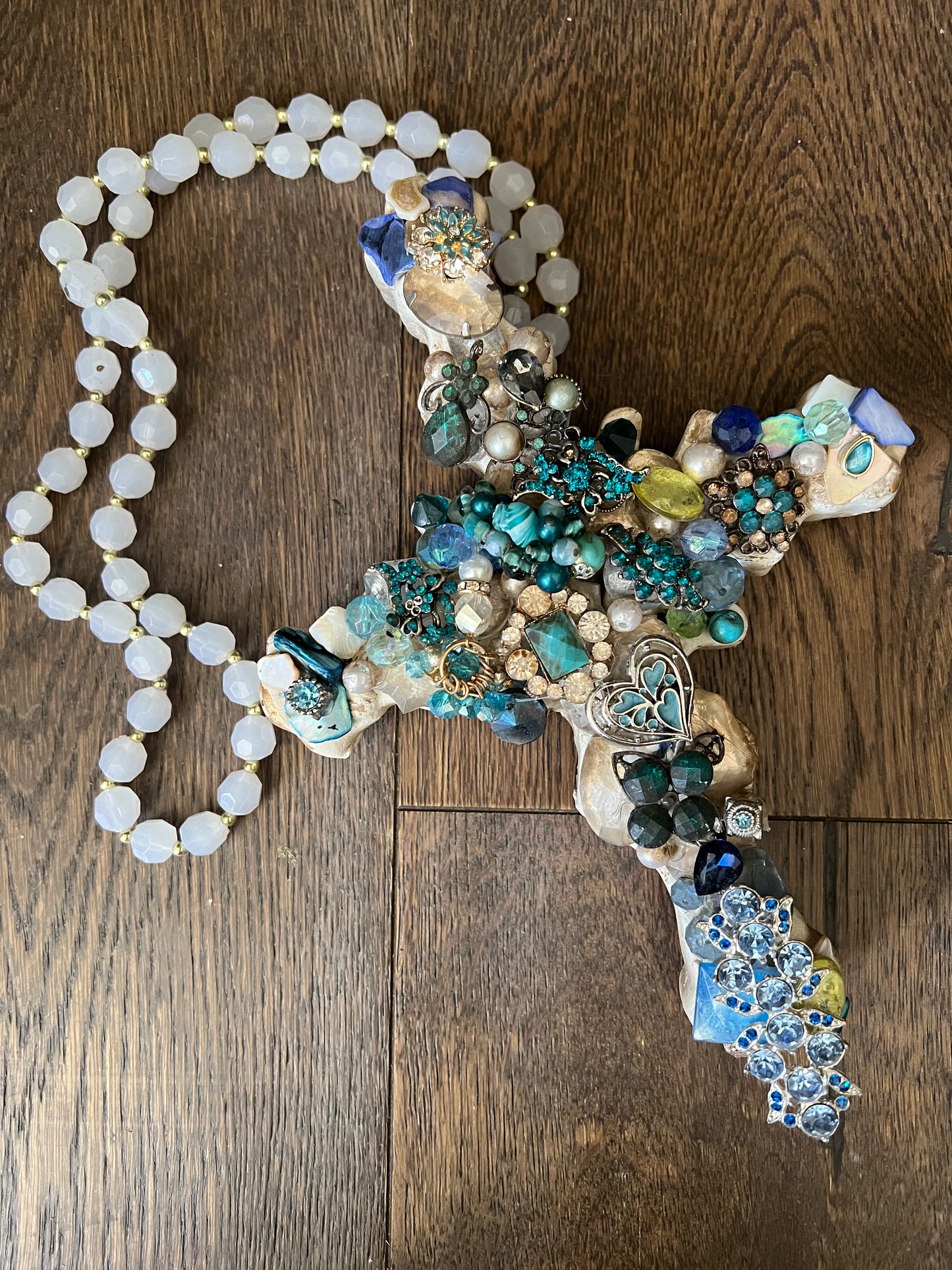 Bleu Jardin Jeweled Cross