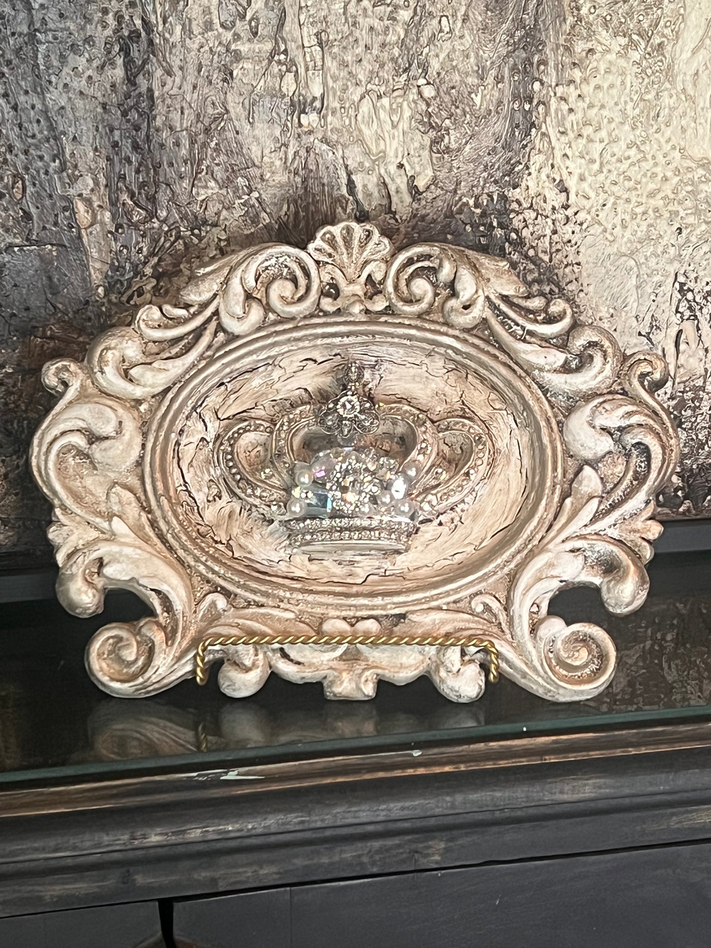 Crowned Estate Jeweled Crest Reliquary