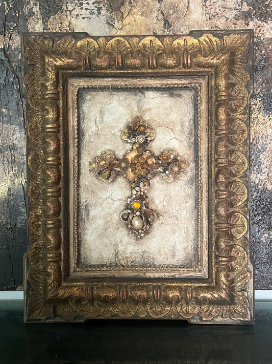 Faithfully Adorned Cross Artwork
