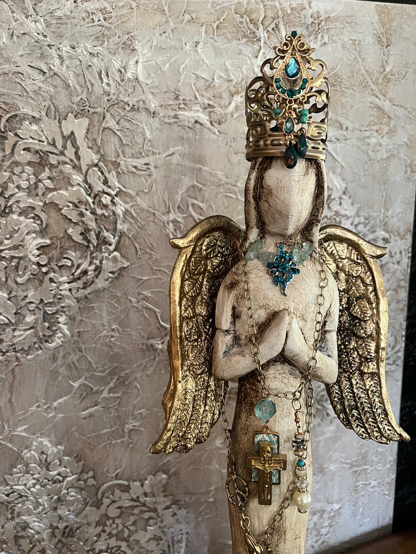 Gilded Ivory Guardian Angel