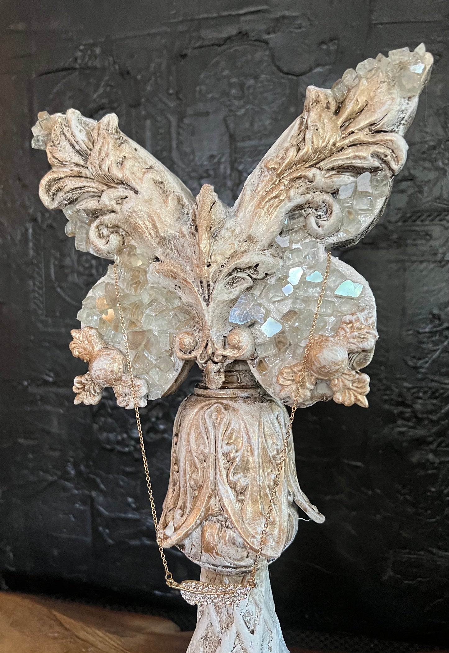 Celestine Crystal Butterfly Sculpture