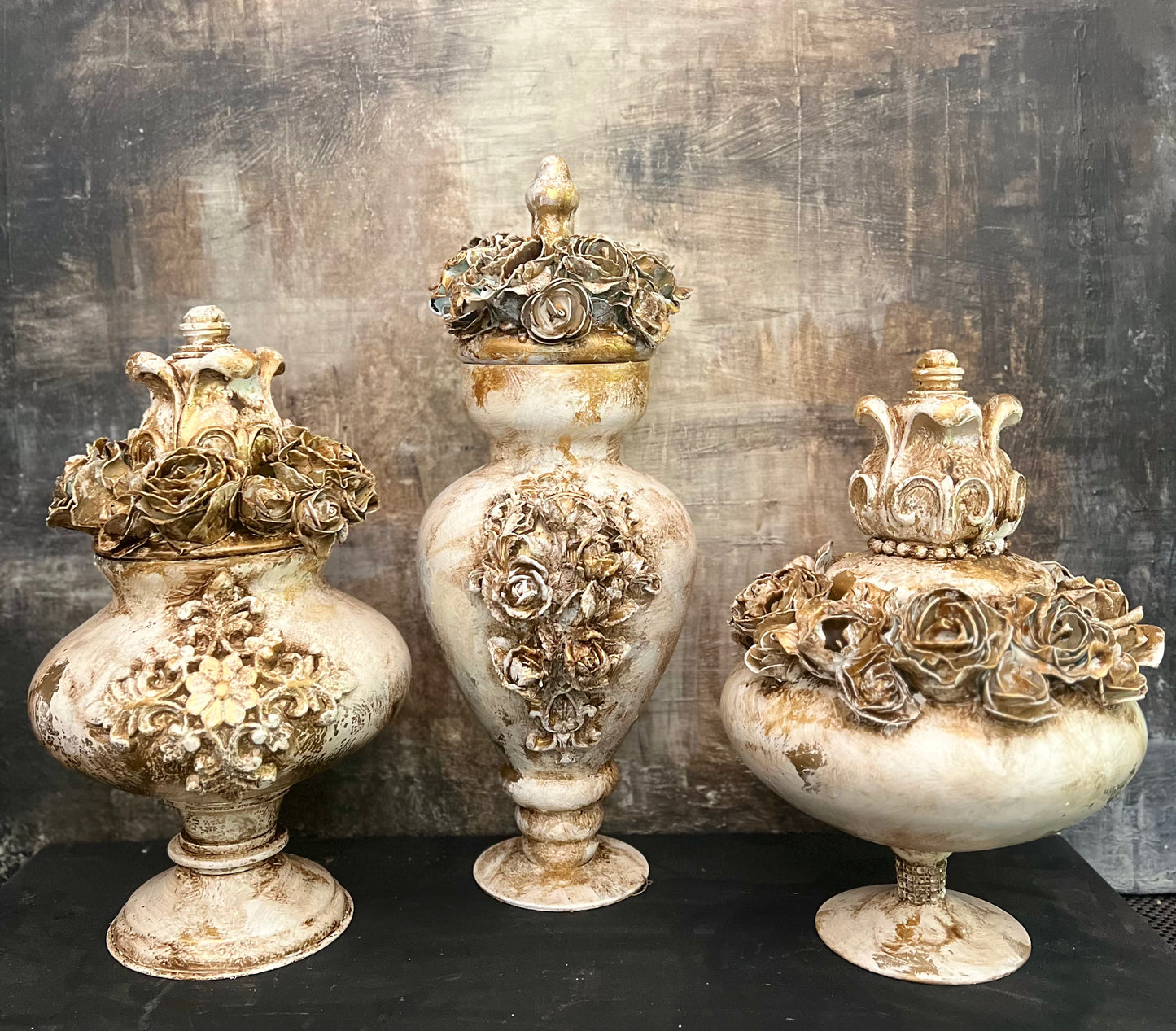 A Rose of Reverie Ornate Lidded Vessels
