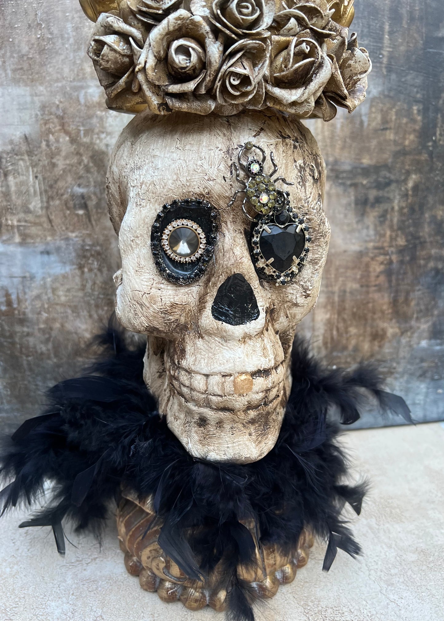 Gilded Skull Reliquary