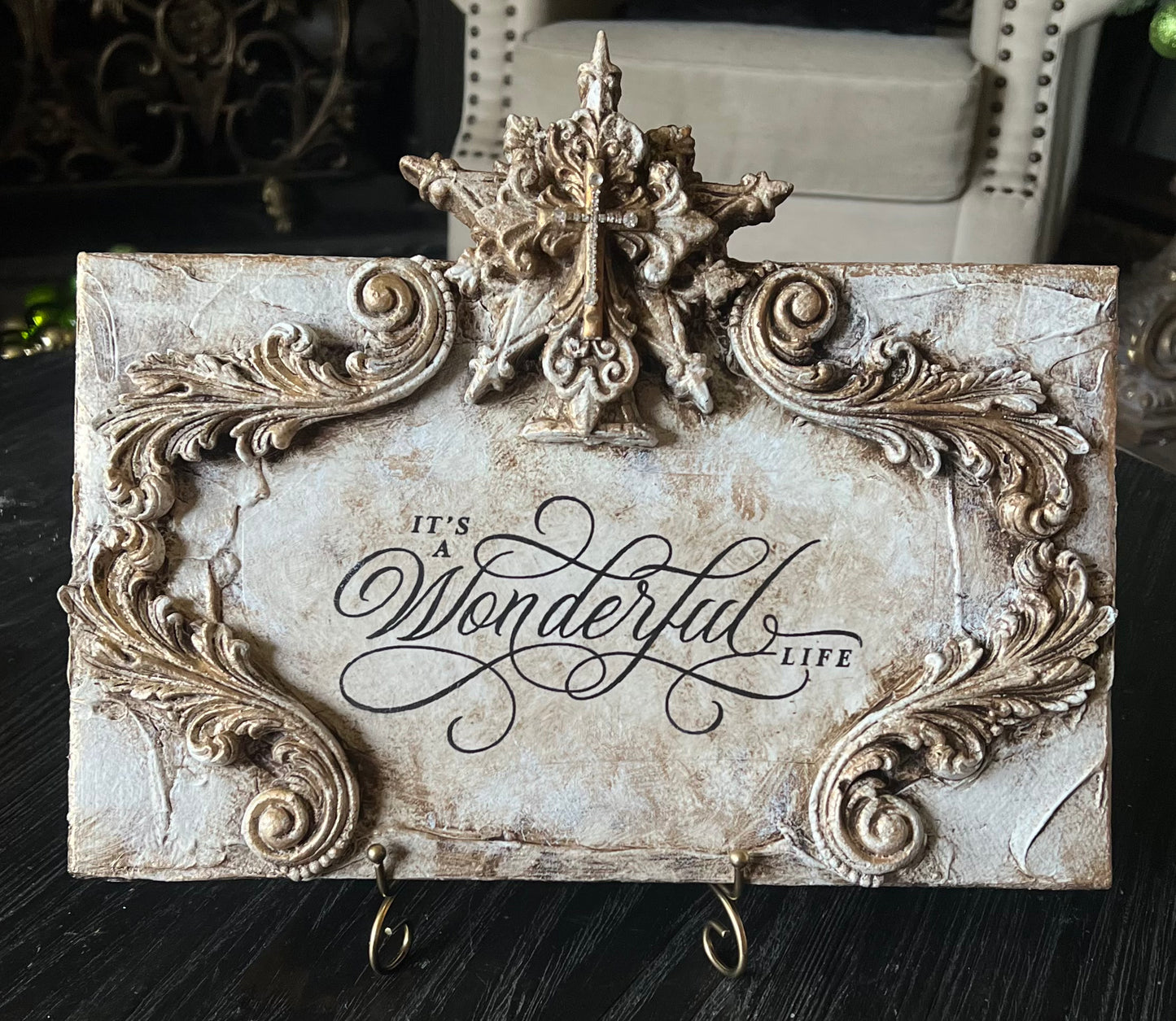 “It’s a Wonderful Life” Baroque Keepsake Plaque