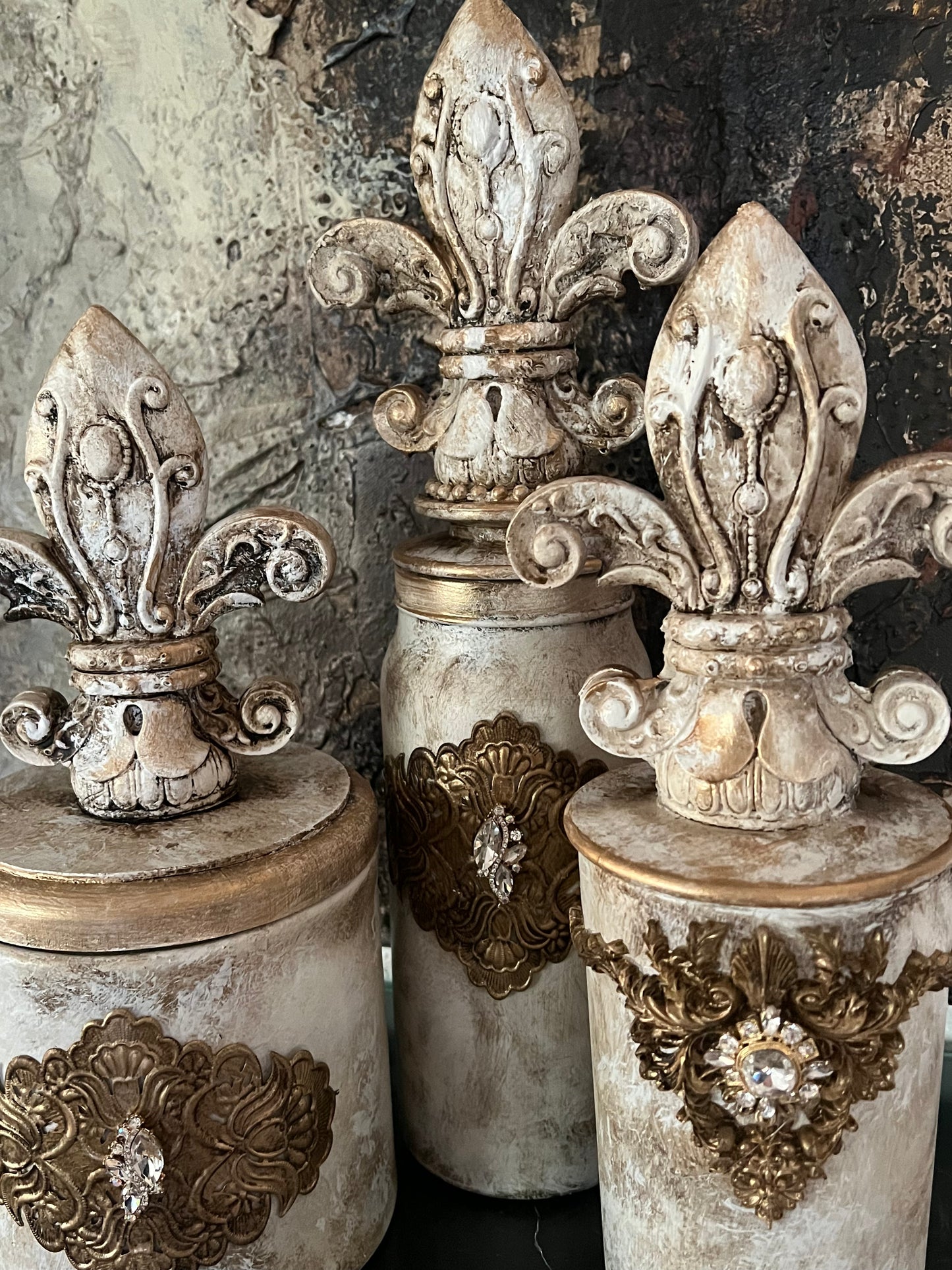 Antoinette Fleur-de-Lis Canisters