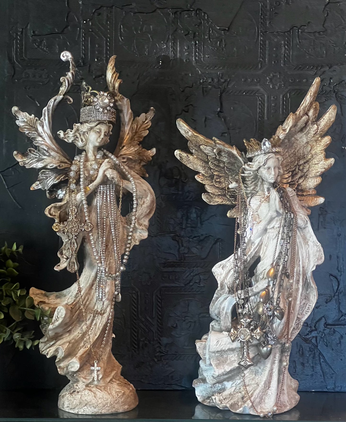 The Celestial Seraphim | Heirloom Jeweled Angel Sculptures