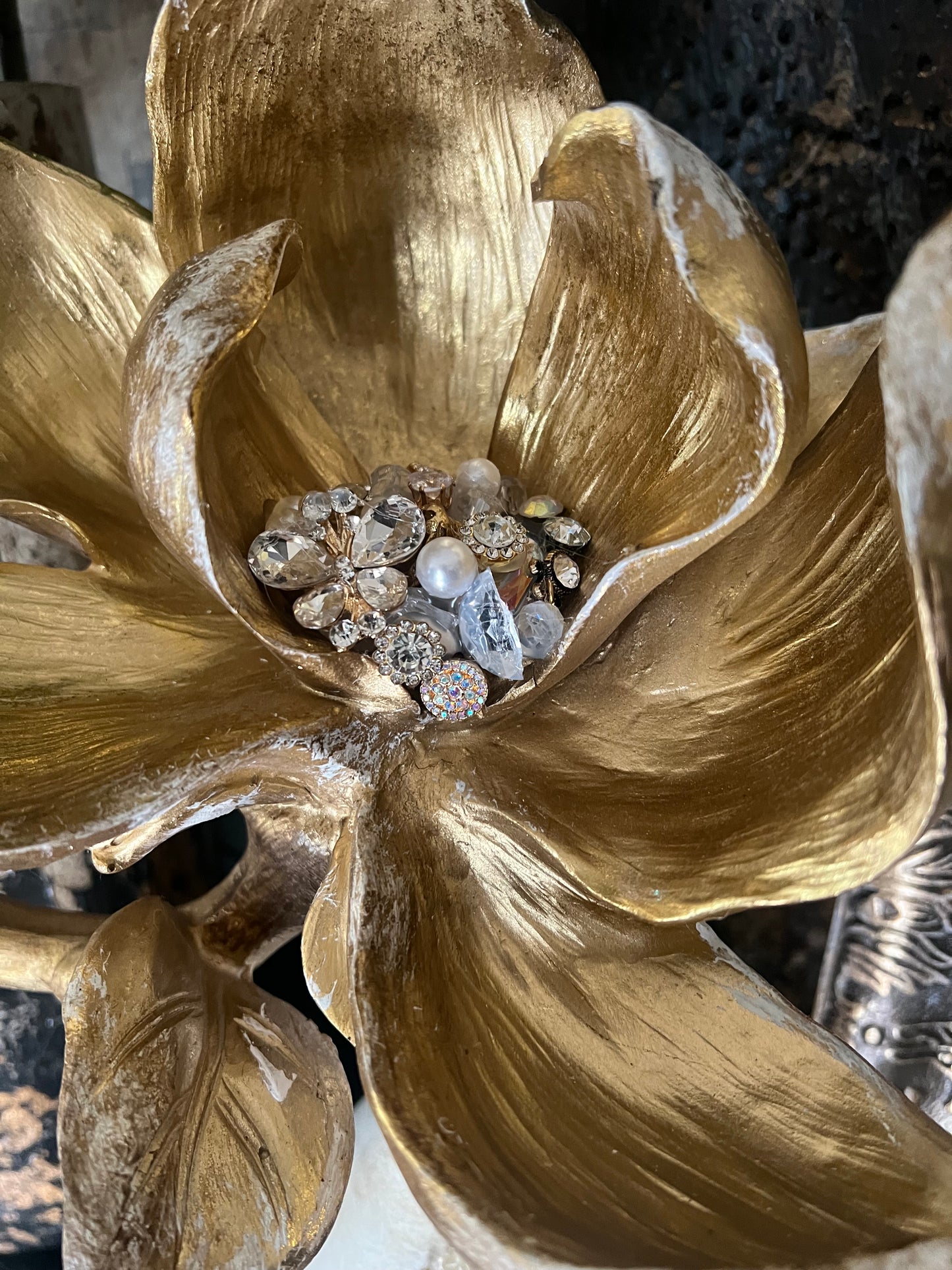 Golden Reverie Jeweled Magnolia