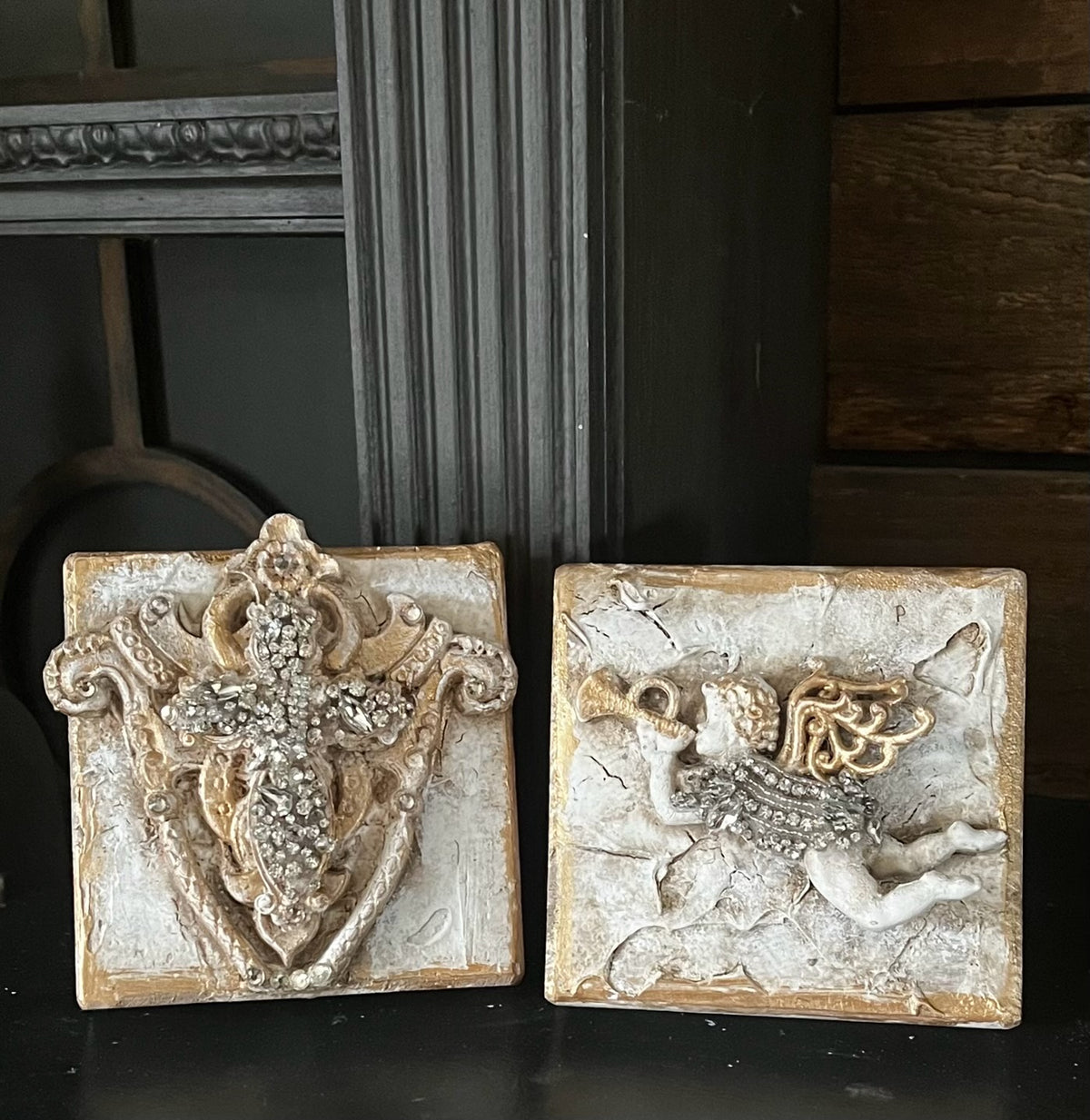 The Celestial Treasures Collection | Jeweled Heirloom Plaques with stand