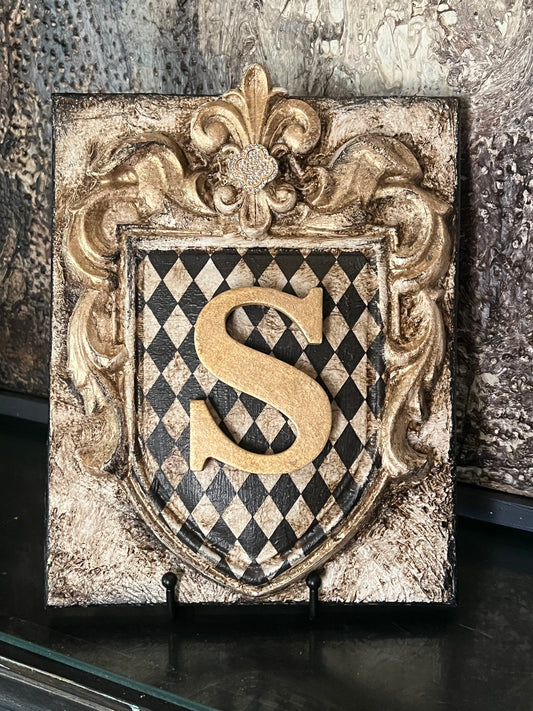 Monogram Crest Collection | Custom Initial Heirloom Art