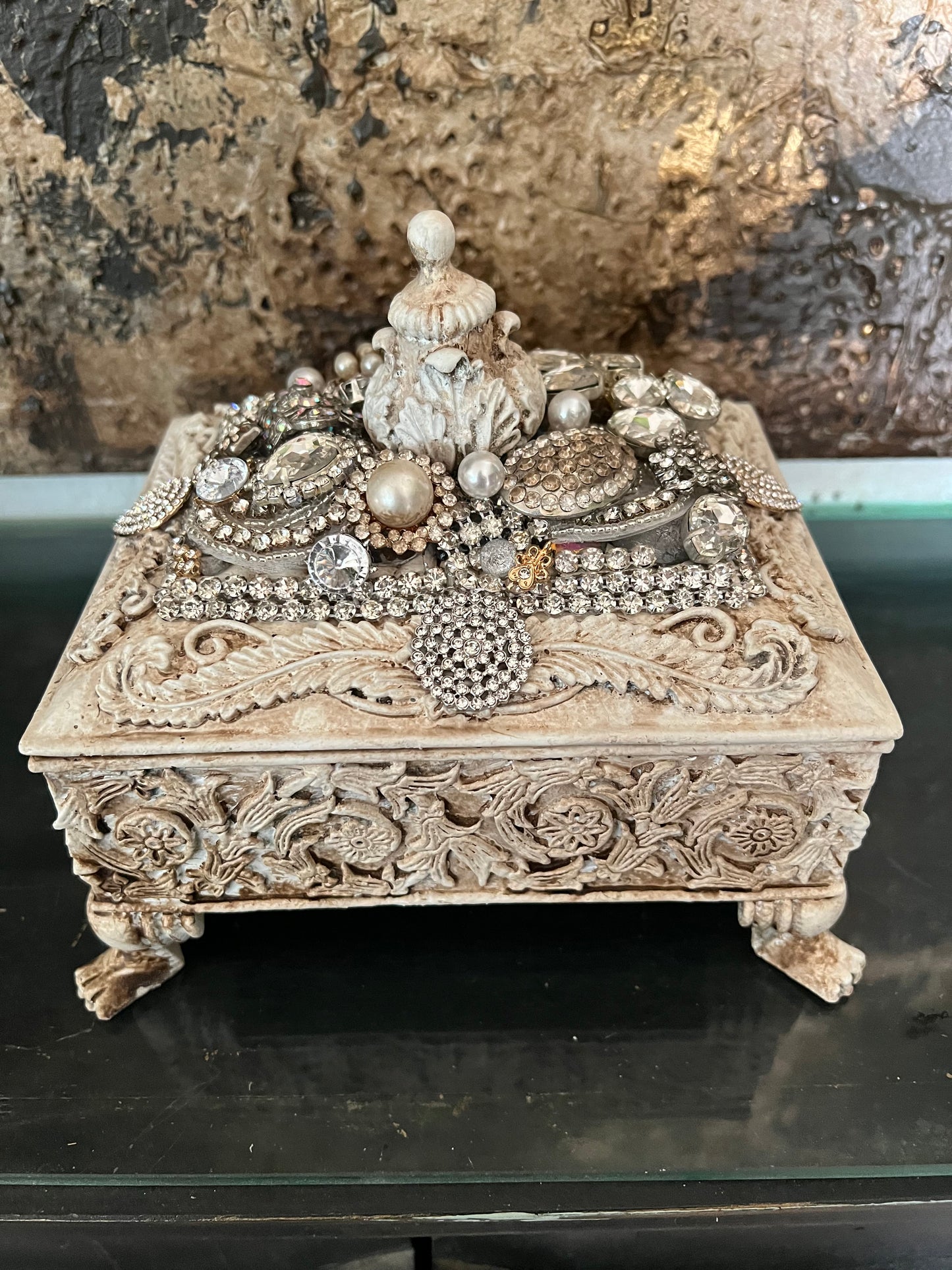 Jeweled Heirloom Keepsake Box