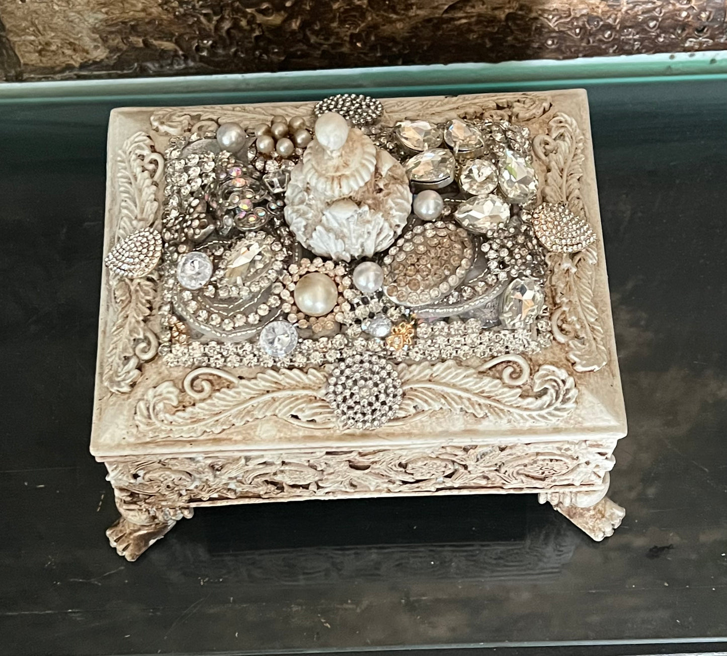 Jeweled Heirloom Keepsake Box