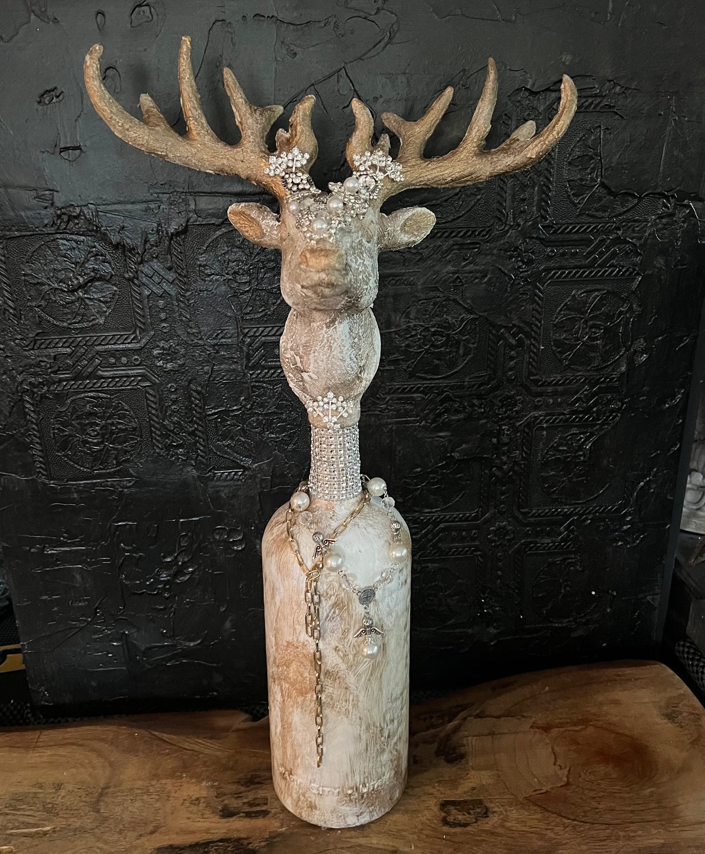 Jeweled Heirloom Reindeer Bottle