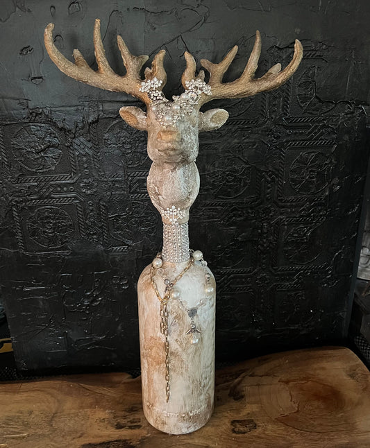 Jeweled Heirloom Reindeer Bottle