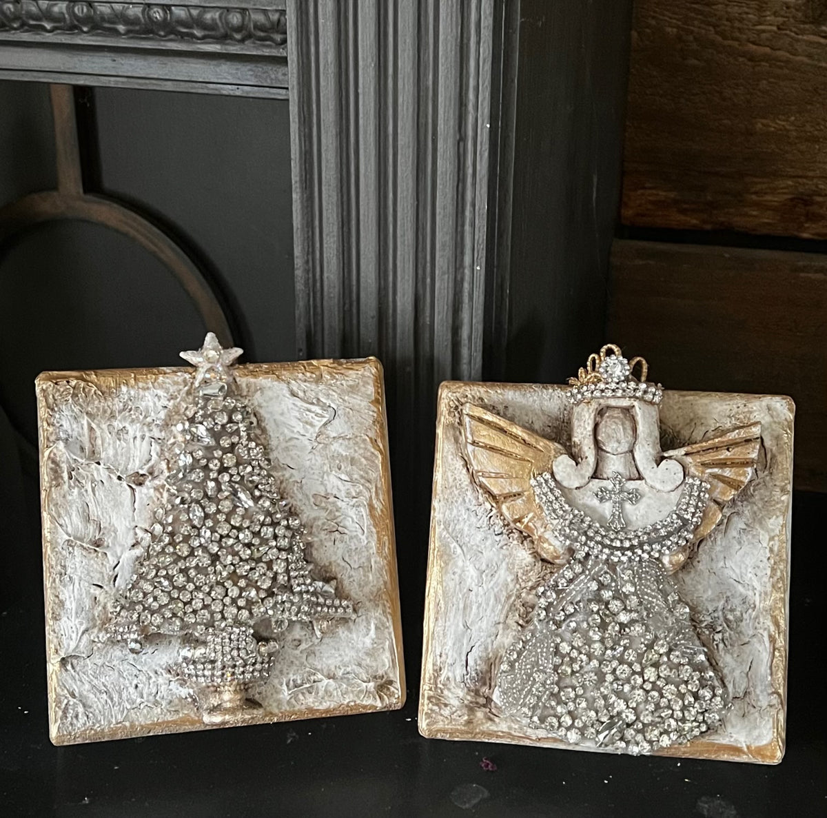 The Celestial Treasures Collection | Jeweled Heirloom Plaques with stand