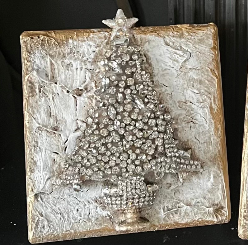 The Celestial Treasures Collection | Jeweled Heirloom Plaques with stand