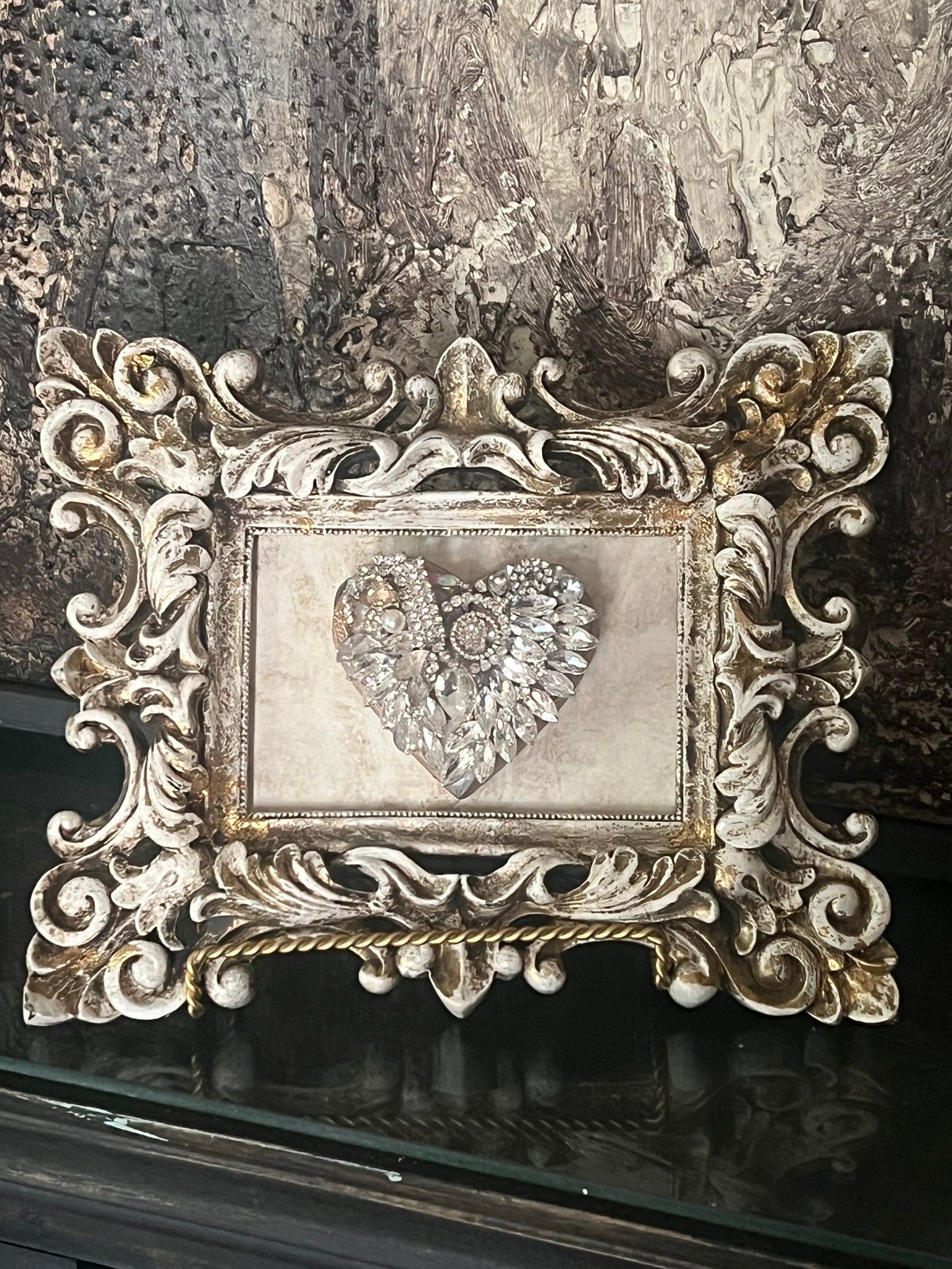 Crowned Devotion Jeweled Heart Reliquary