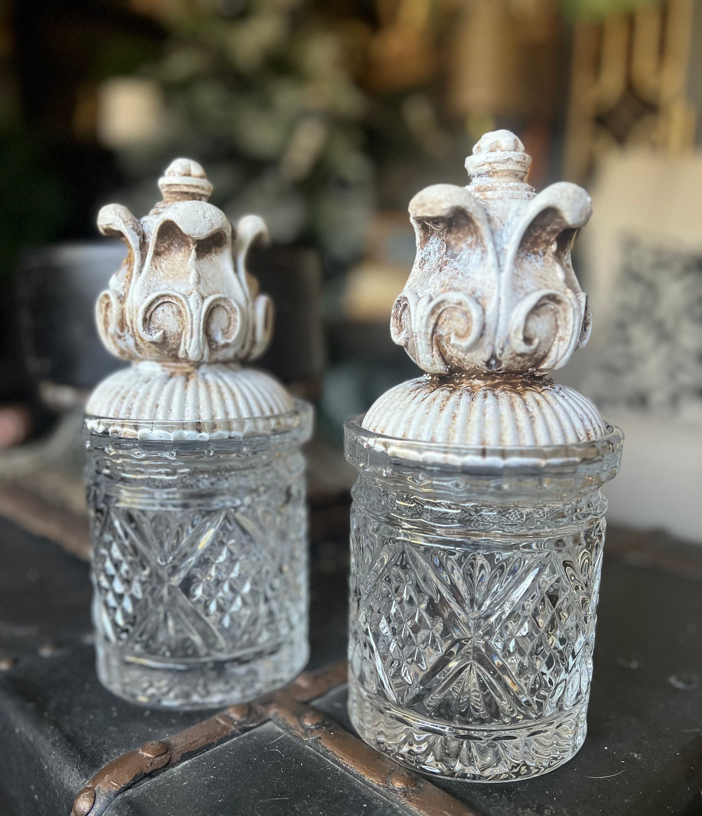 Vintage Charm Crystal Jar Set