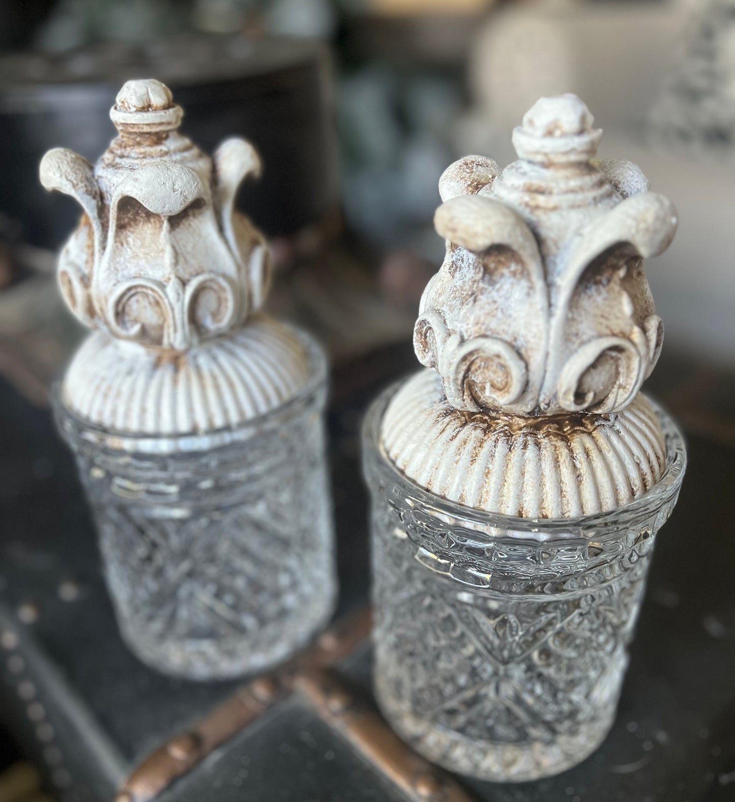 Vintage Charm Crystal Jar Set