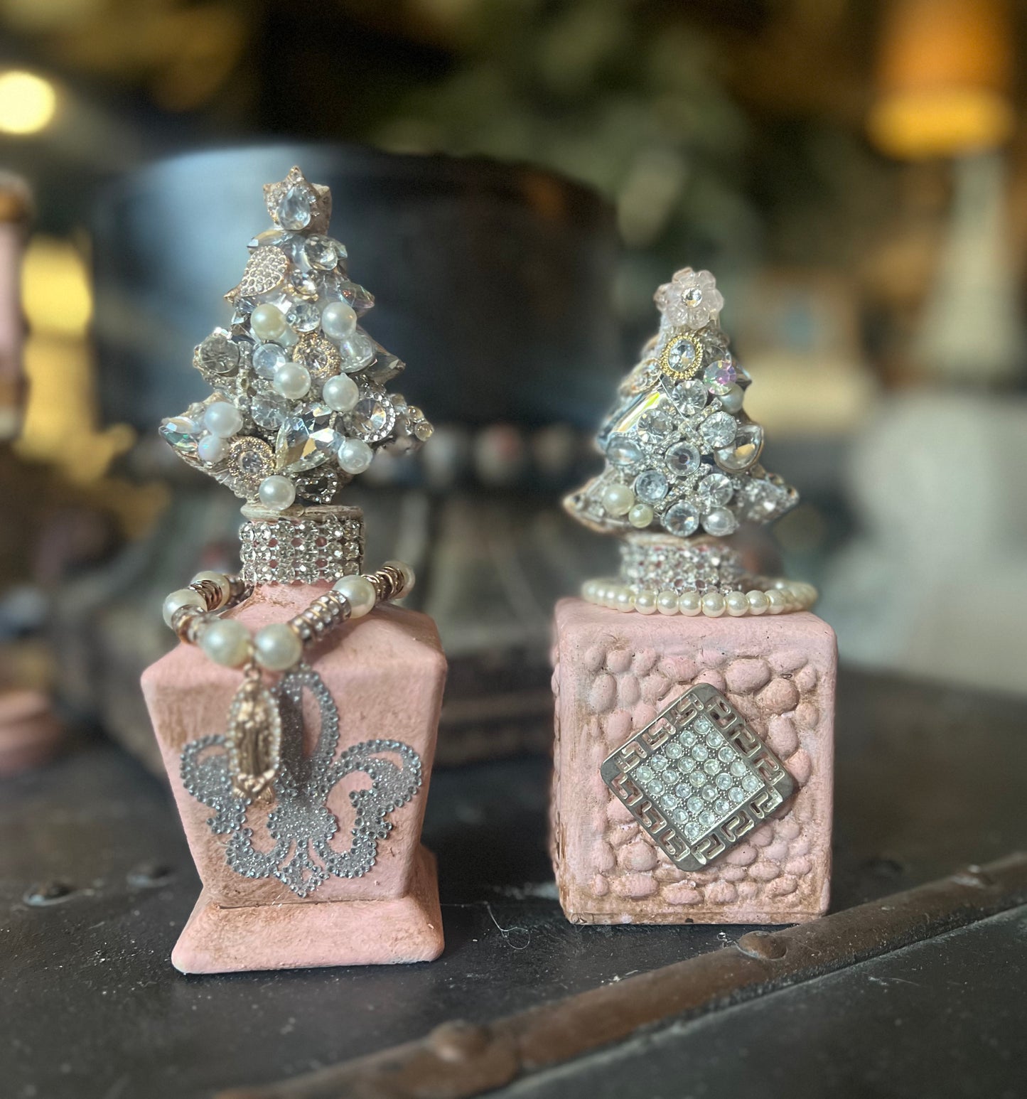 Petite Blush Holiday Trees