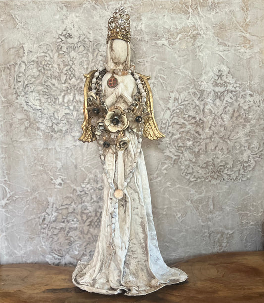 Vintage-Gilded Guardian Angel