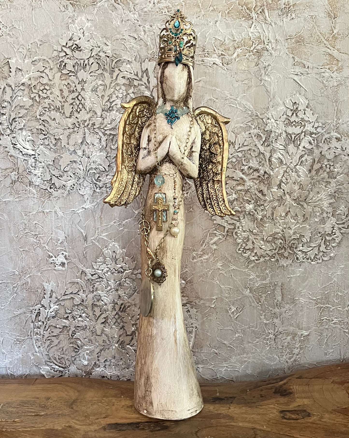 Gilded Ivory Guardian Angel