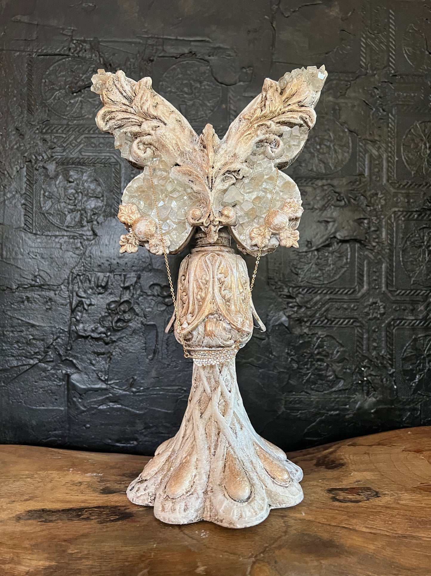 Celestine Crystal Butterfly Sculpture