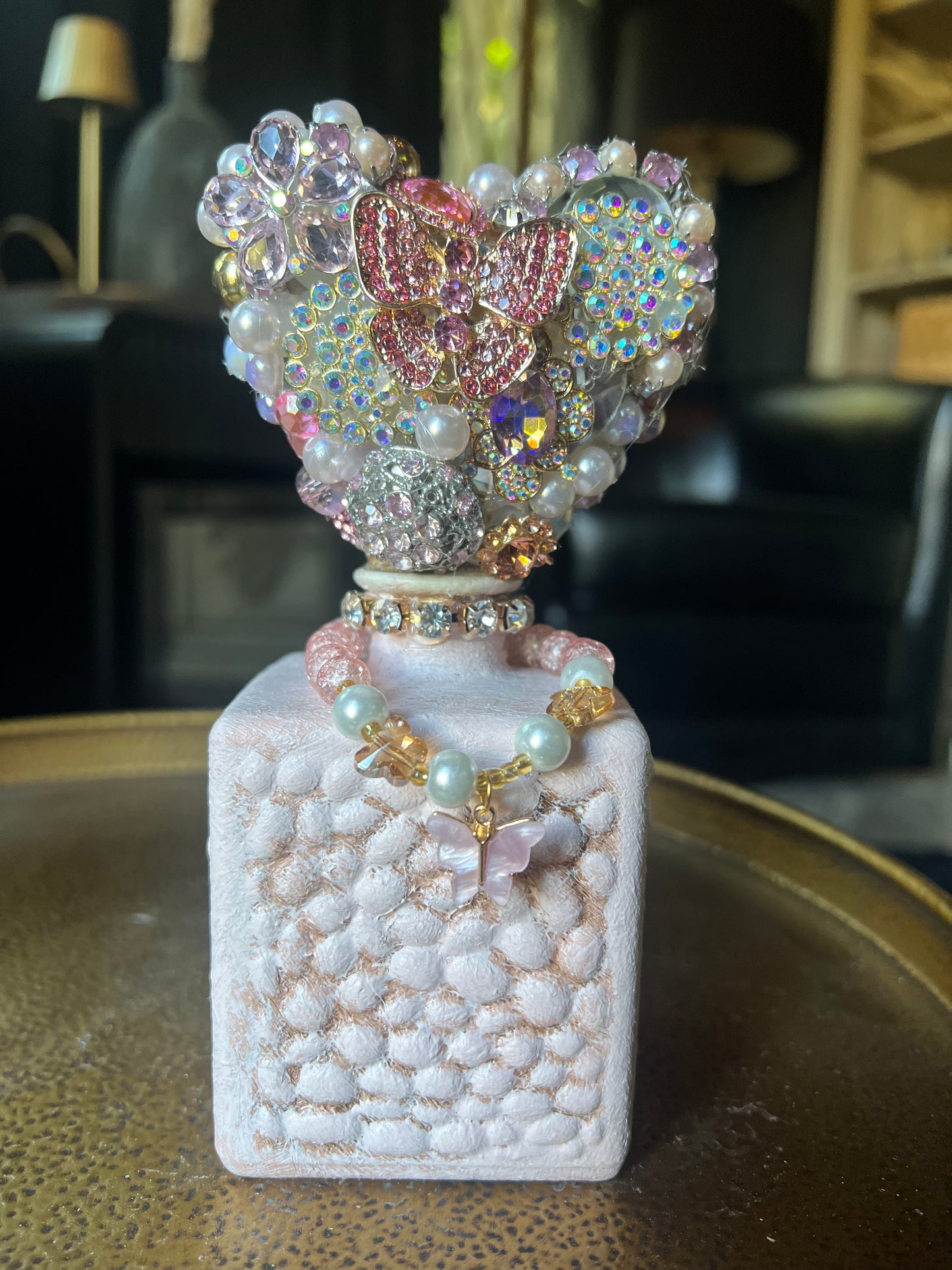 Jeweled Heart Bottles