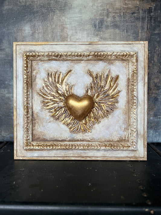 Heart and Wings Framed Artwork