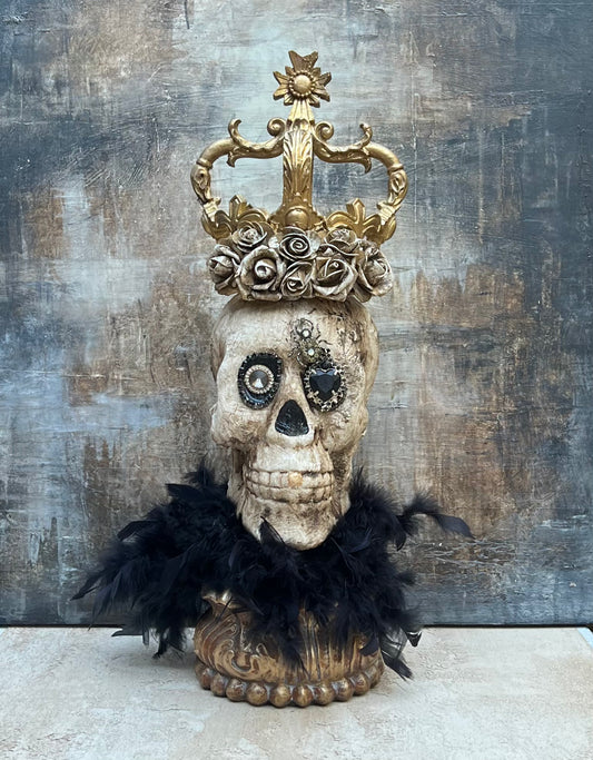 Gilded Skull Reliquary