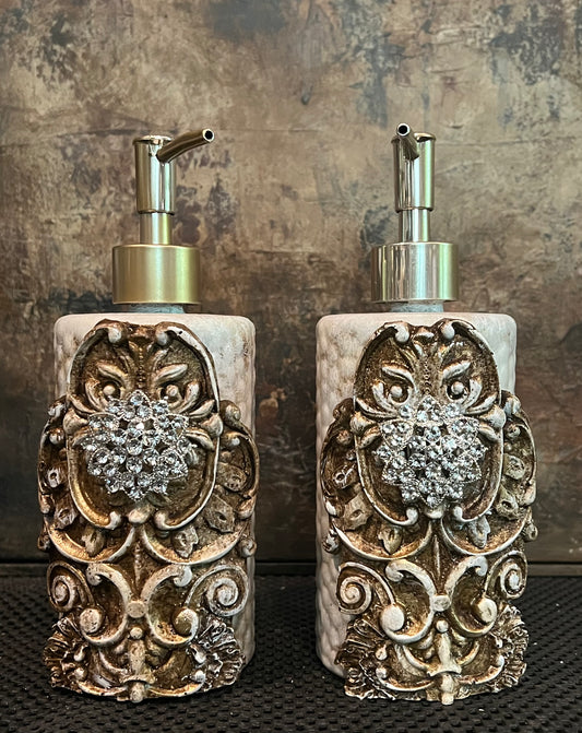 Gilded Grace Soap and Lotion Dispenser Set
