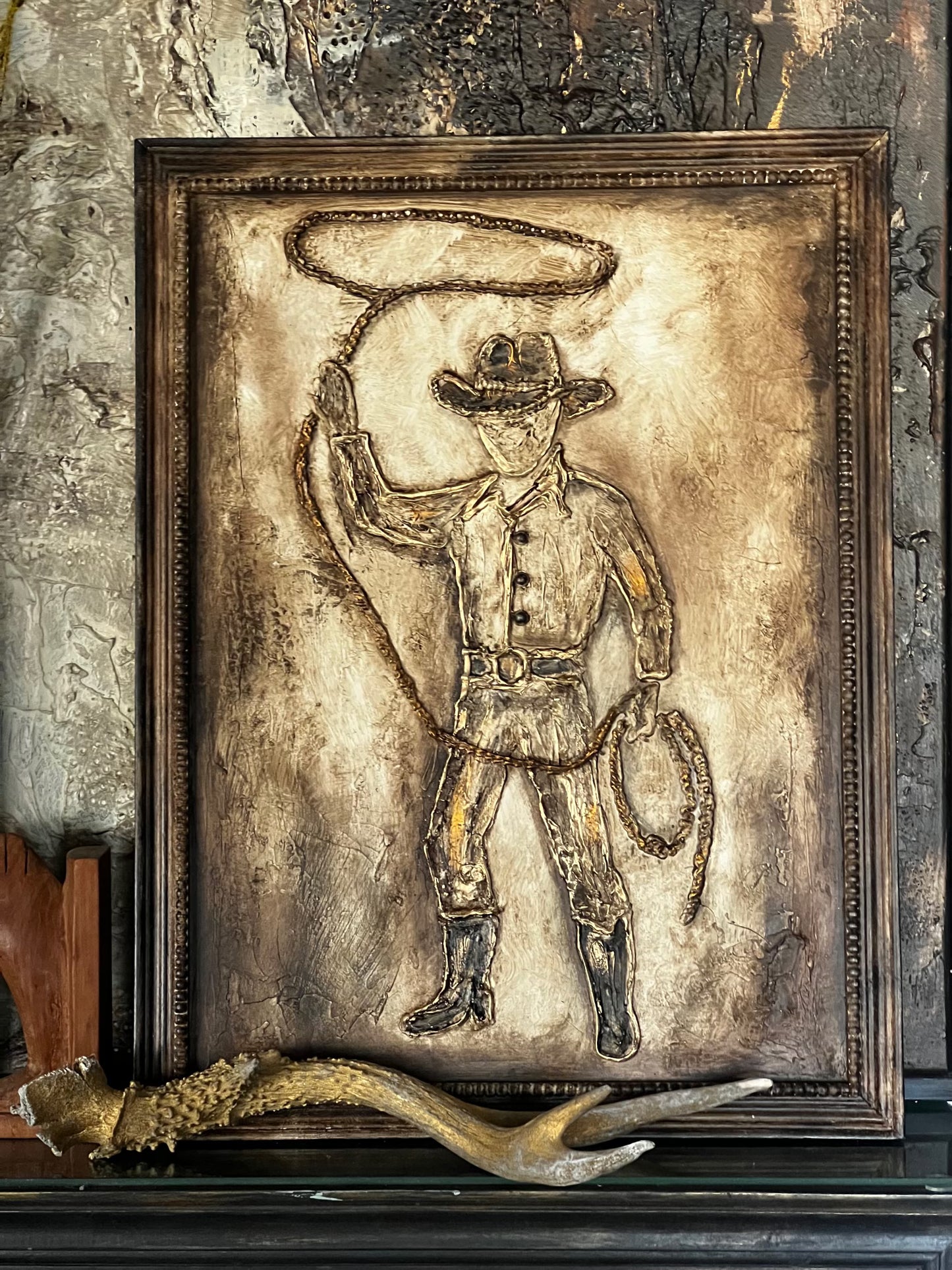 The Golden Lariat | Western Cowboy Wall Art