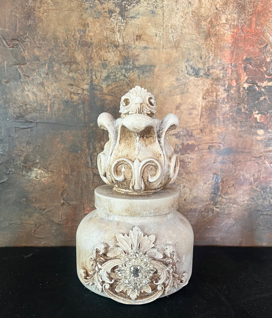 Embellished Crown Jar Candle