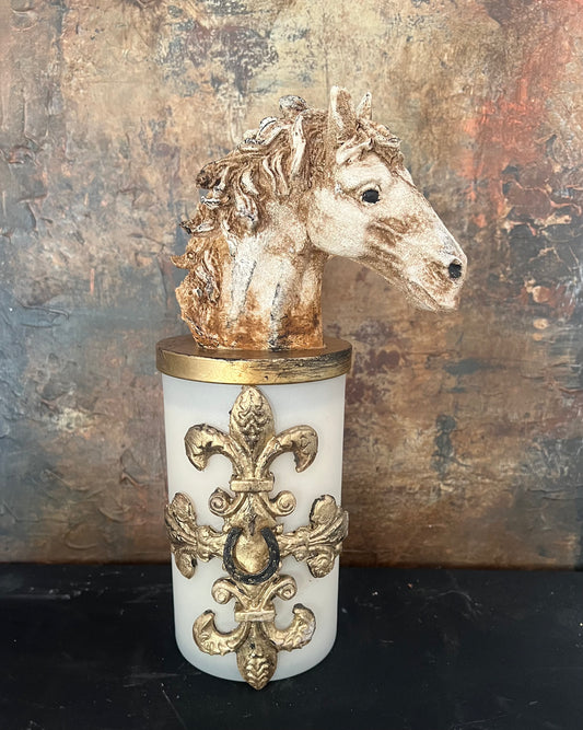 Golden Stallion Candle