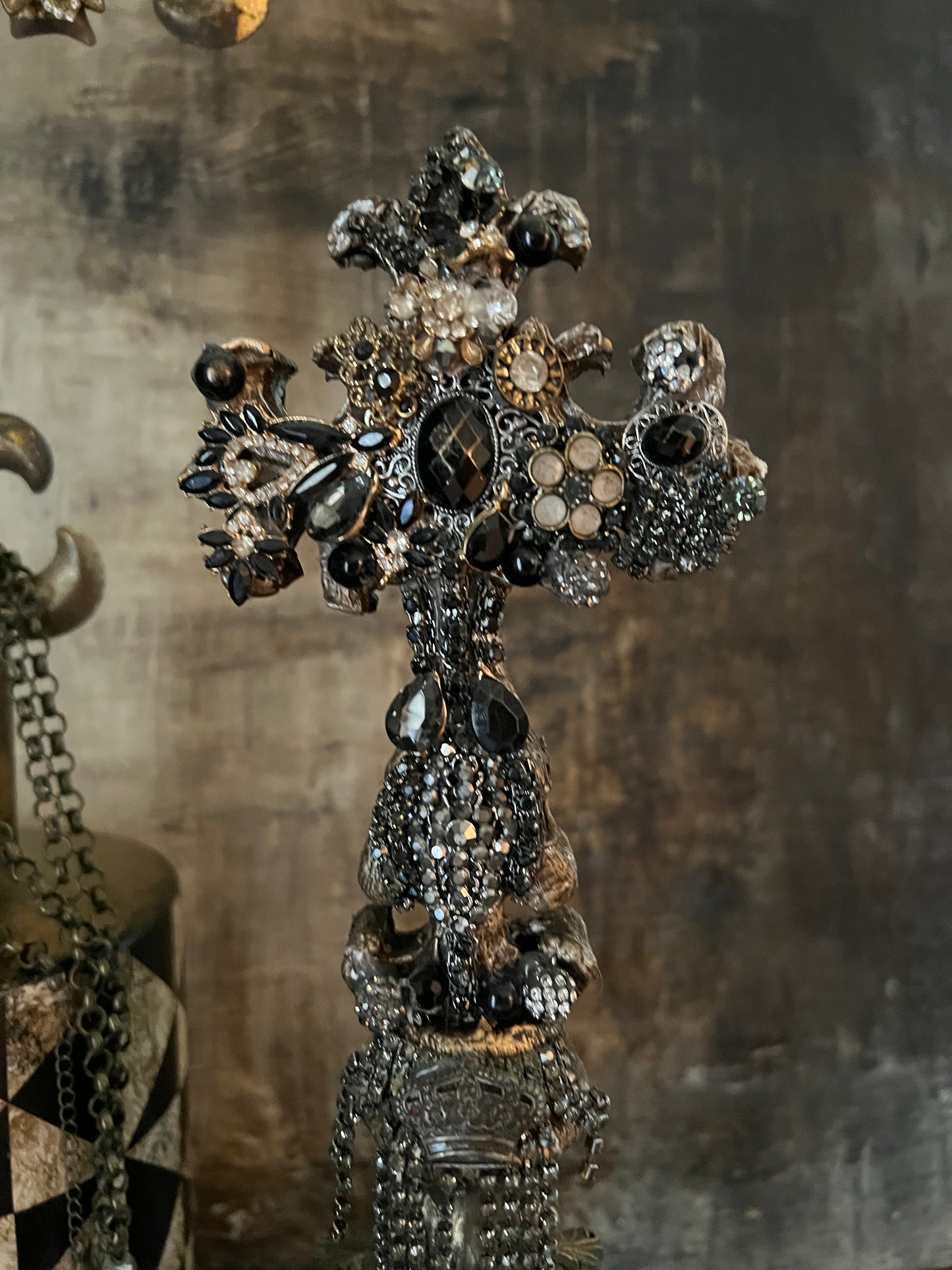 Vintage Jeweled Crosses
